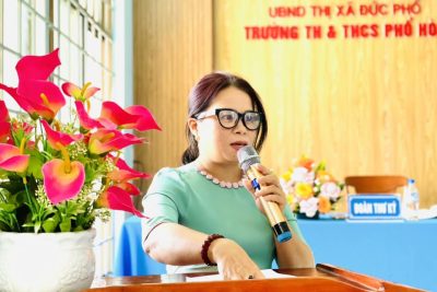 Đại hội chi bộ trường TH&THCS Phổ Hoà: Đoàn kết và quyết tâm cho nhiệm kỳ mới