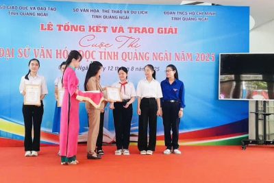 CHÚC MỪNG 06 HỌC SINH TRƯỜNG TH&THCS PHỔ HOÀ ĐẠT GIẢI ĐẠI SỨ VĂN HOÁ ĐỌC TỈNH QUẢNG NGÃI, NĂM 2025.