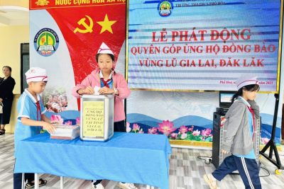 HÀNH TRÌNH ẤM ÁP CỦA TRƯỜNG TH&THCS PHỔ HOÀ ĐẾN THẦY VÀ TRÒ TRƯỜNG TH&THCS LÊ DUẨN (ĐẮK LẮK)