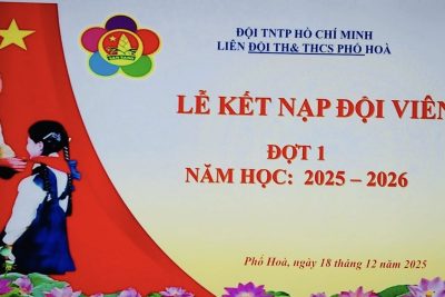 Lễ kết nạp Đội viên – Niềm tự hào được mang trên vai chiếc khăn quàng đỏ thắm