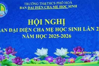 TRƯỜNG TH&THCS PHỔ HÒA TỔ CHỨC HỌP CHA MẸ HỌC SINH CUỐI HỌC KỲ I – NĂM HỌC 2025-2026