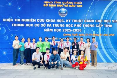 HỌC SINH TRƯỜNG TH&THCS PHỔ HOÀ ĐẠT GIẢI CAO TRONG CUỘC THI NGHIÊN CỨU KHOA HỌC KỸ THUẬT DÀNH CHO HỌC SINH THCS  VÀ THPT CẤP TỈNH, NĂM HỌC 2025-2026
