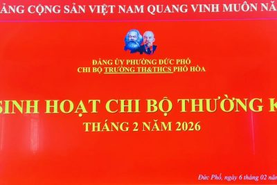 SINH HOẠT CHI BỘ THƯỜNG KỲ THÁNG 02/2026