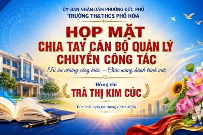 HỌP MẶT CHIA TAY CÔ GIÁO TRÀ THỊ KIM CÚC – PHÓ HIỆU TRƯỞNG CHUYỂN ĐƠN VỊ CÔNG TÁC