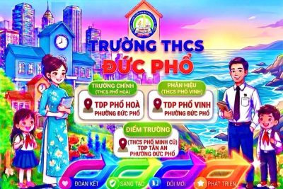 TRƯỜNG THCS ĐỨC PHỔ “ĐOÀN KẾT – SÁNG TẠO – ĐỔI MỚI – PHÁT TRIỂN”