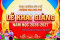 TIẾNG TRỐNG KHAI TRƯỜNG VANG VỌNG – TRƯỜNG THCS ĐỨC PHỔ VỮNG VÀNG BƯỚC VÀO NĂM HỌC MỚI 2026 – 2027